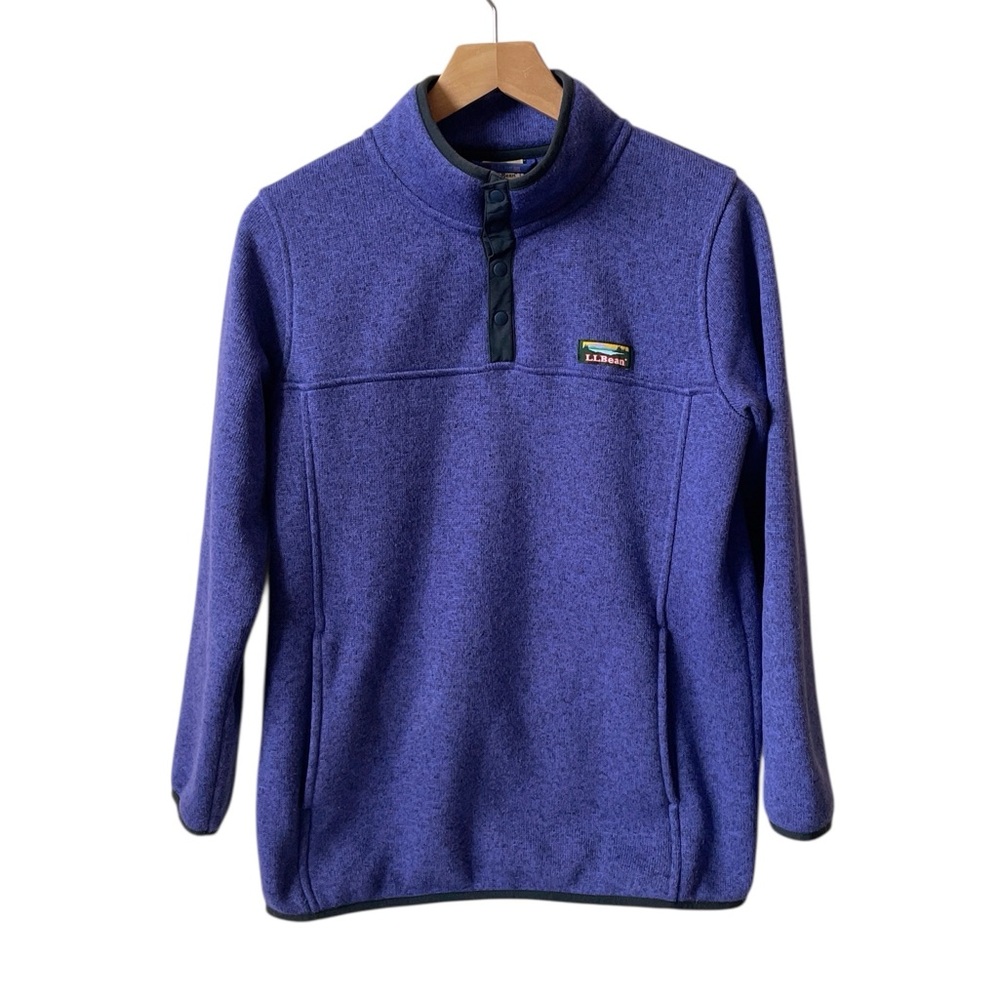 LL Bean vintage fleece pullover size Kids XL women’s S M